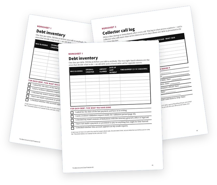A sample page from Letters, Worksheets and Contacts