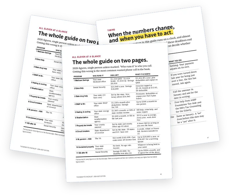 A sample page from All Eleven at a Glance, and When to Act