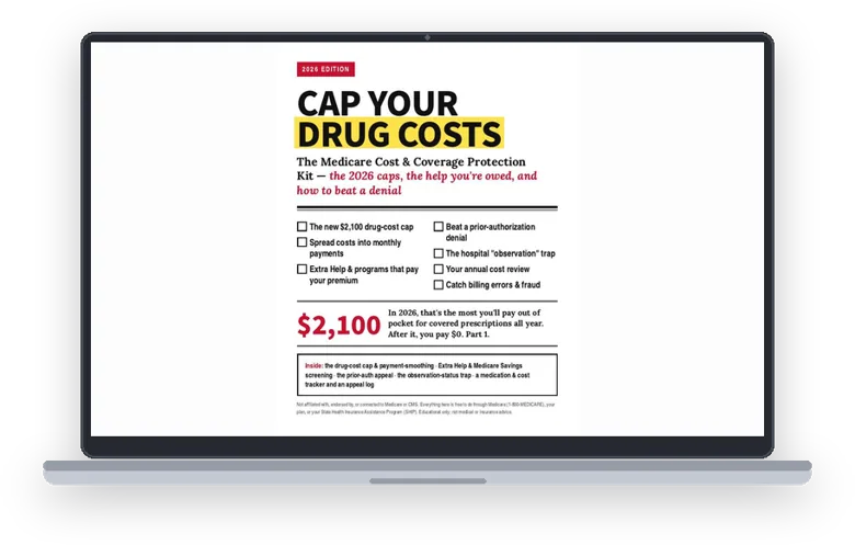 A sample page from Start Here: Cap Your Drug Costs