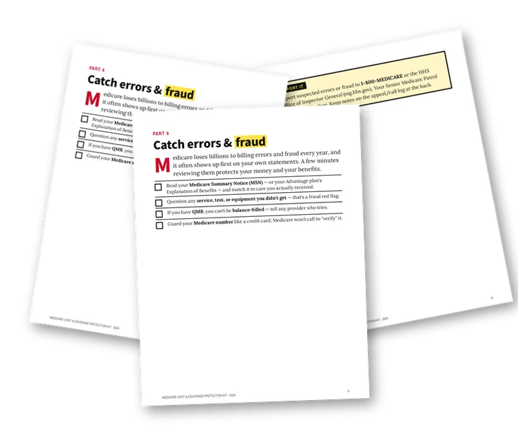 A sample page from Catch Errors and Fraud
