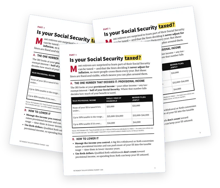 A sample page from Is Your Social Security Taxed?