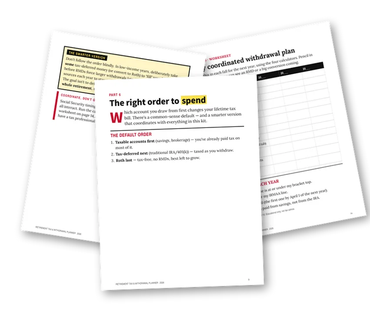 A sample page from The Right Order to Spend