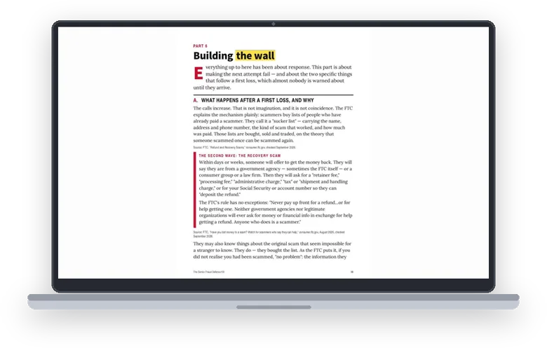 A sample page from Building the Wall