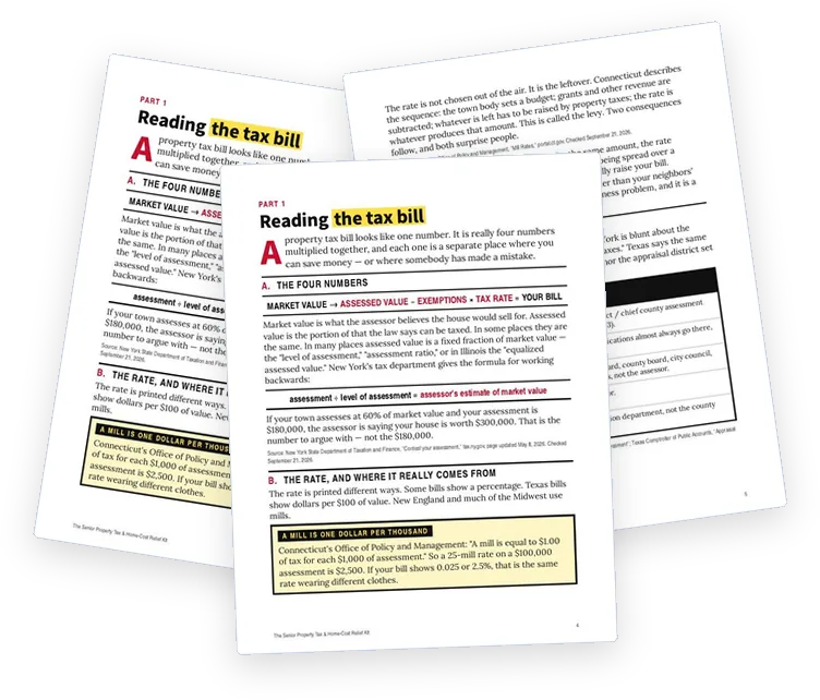 A sample page from Reading the Tax Bill, Line by Line