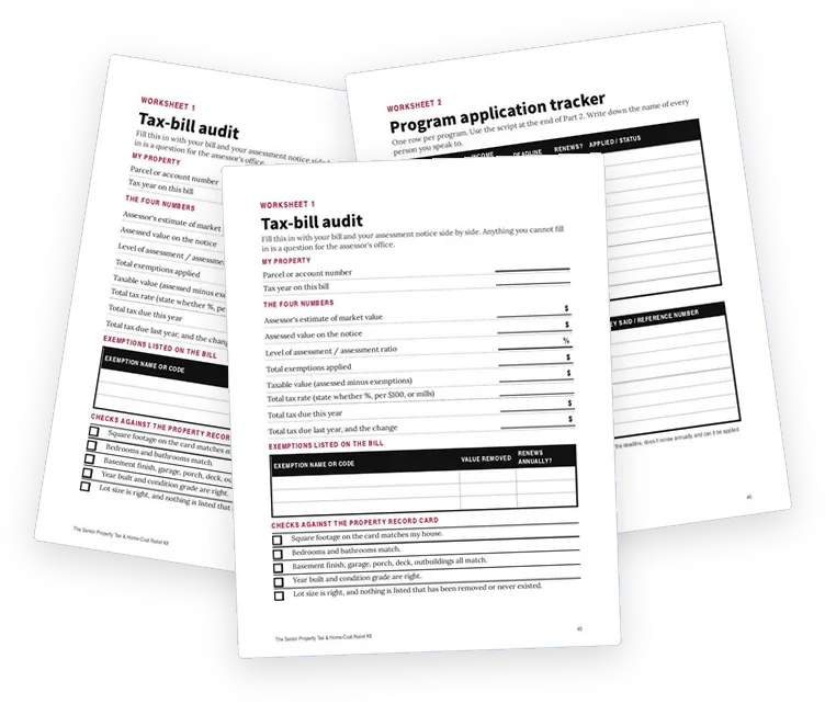 A sample page from Worksheets, Contacts and Sources