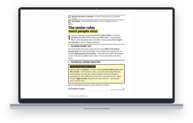 A sample page from The Senior Rules Most People Miss