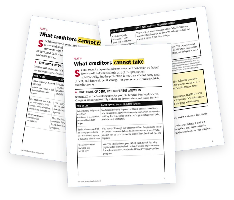 A sample page from What Creditors Cannot Take