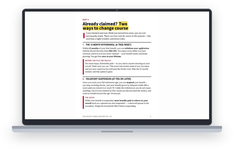 A sample page from Already Claimed? Two Ways Back
