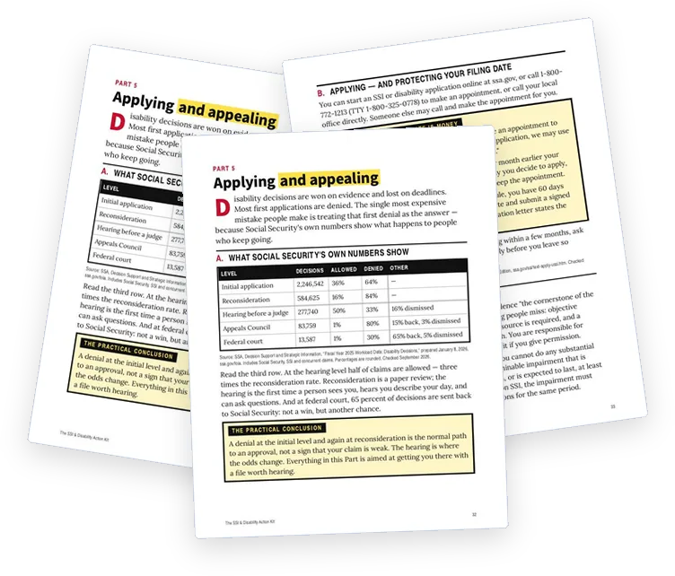A sample page from Applying and Appealing