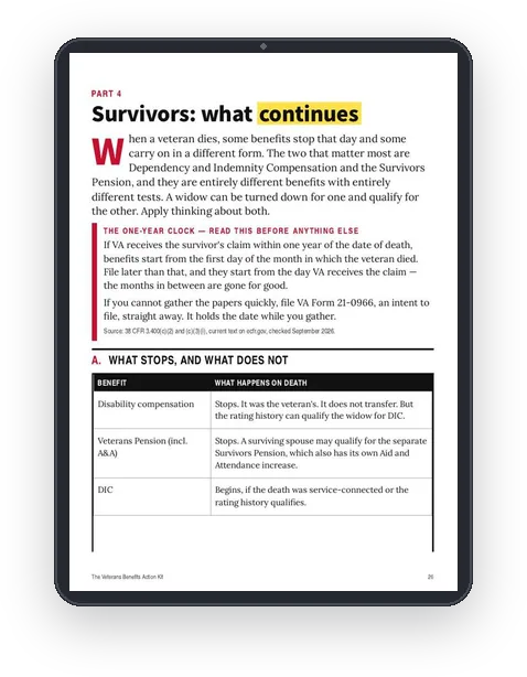 A sample page from Survivors: What Continues